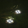 2 X LAMPADA LUCE LED SOLARE DISK LIGHTS ESTERNO GIARDINO WATERPROOF SEGNA PASSO  Trade Shop italia - Napoli, Commerciovirtuoso.it