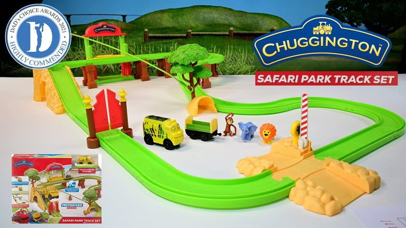 Chuggington Safari Park Track Set Giocattolo Idea Regalo Treno Mtambo Touch & Go