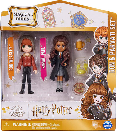 Harry Potter Wizarding World Set Amicizia Ron Weasley e Calì Patil e  Accessori