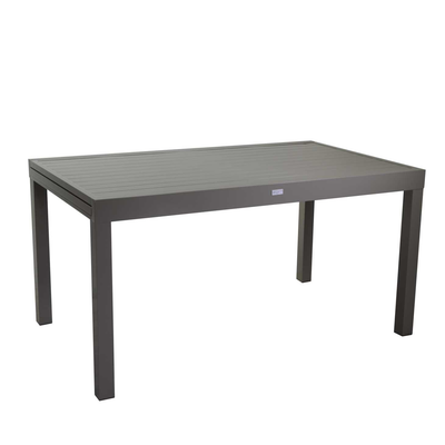Tavolo alluminio sullivan tortora cm150/210x90h73 Vacchetti