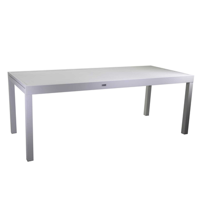 Tavolo alluminio Sullivan allungabile bianco cm210/280x90h73 Vacchetti