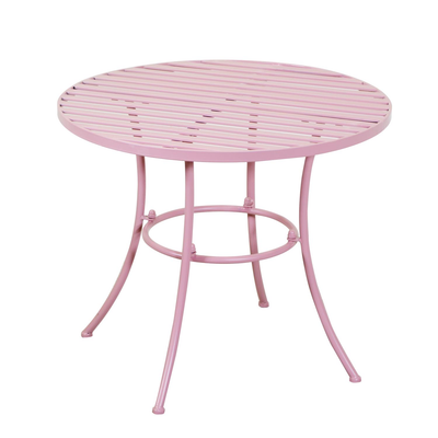 Tavolo metallo Ragusa rosa tondo cm à¸60h51 Vacchetti