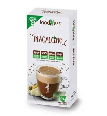 100 pezzi Foodness - Capsule Nespresso, Macaccino blister 10x10 pz compostabili Capsule Nespresso Non solo alimenti - Albano Laziale, Commerciovirtuoso.it