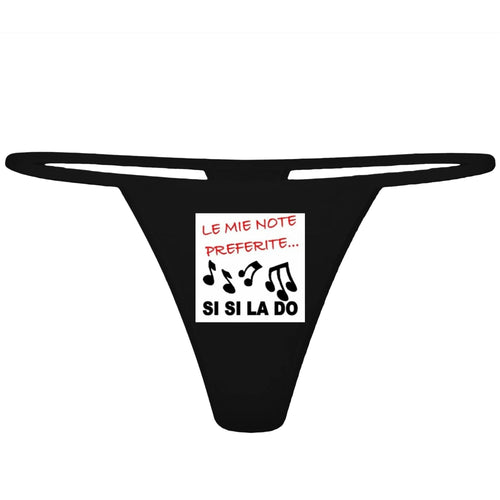 Perizoma Nero Umoristico Le Mie Note Preferite Si Si La Do Idea Regalo Divertente Addio Al Nubilato Salute e cura della persona/Erotismo e contraccezione/Abbigliamento erotico/Donna/Slip e perizomi Kondorama - Martinsicuro, Commerciovirtuoso.it