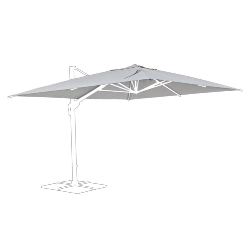 Telo per ombrellone Ines color Grigio chiaro, con camino antivento, per esterno e giardino Giardino e giardinaggio/Arredamento da giardino e accessori/Ombrelloni tende e tettucci parasole/Ombrelloni Decor Space - Altamura, Commerciovirtuoso.it