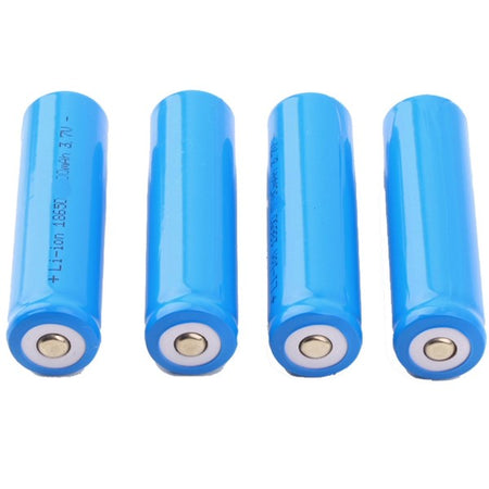 4 Batterie Batteria Ricaricabile Ioni Di Litio 680 Mah 3.7v Bl-18650 Torce Led