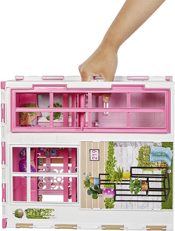 Casa di Barbie Playset con Bambola Cagnolino e Accessori Giocattolo Idea Regalo