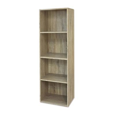 Libreria in legno 4 ripiani scaffale Rovere L 40 x H 29 x H 132 cm Your Self