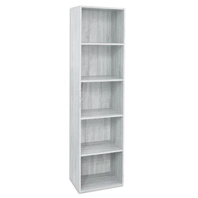 Libreria in legno 5 ripiani scaffale Bianco L 40 x H 29 x H 172 cm Your Self