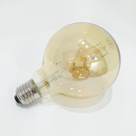 kit 2 pz lampada bulbo globo led filamento vintage g95 4w e27 bianco caldo Illuminazione/Lampadine/Lampadine a LED Led Mall Home - Napoli, Commerciovirtuoso.it