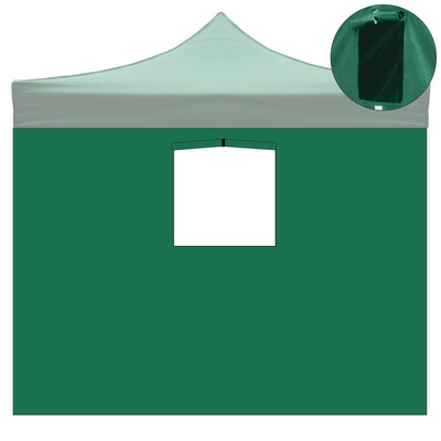 Telo laterale 3x2mt verde impermeabile con finestra per gazebo richiudibile 3x3mt Your Self