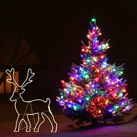 Renna luminosa effetto neon con led bifacciale addobbi natalizi per esterno Casa e cucina/Decorazioni per interni/Addobbi e decorazioni per ricorrenze/Decorazioni natalizie/Oggettistica MagiediNatale.it - Altamura, Commerciovirtuoso.it