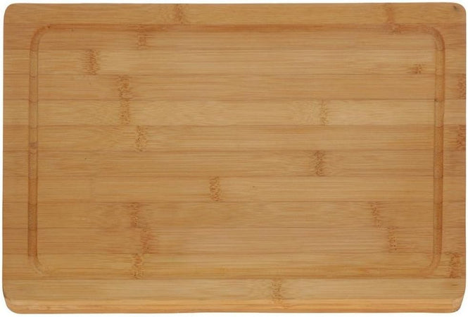 Tagliere Piano di Lavoro in Legno di Bambu per Tagliare Verdura Carne 35 x 27 cm