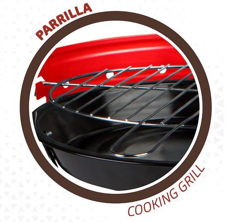 Barbecue a Carbone BBQ Paravento Colori Assortiti diametro 33 a Carbonella Grill