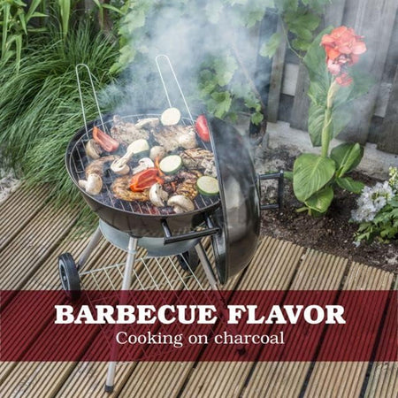 Barbecue a Carbone BBQ Grigliatura e Cottura a Carbonella Vassoio Rimovibile