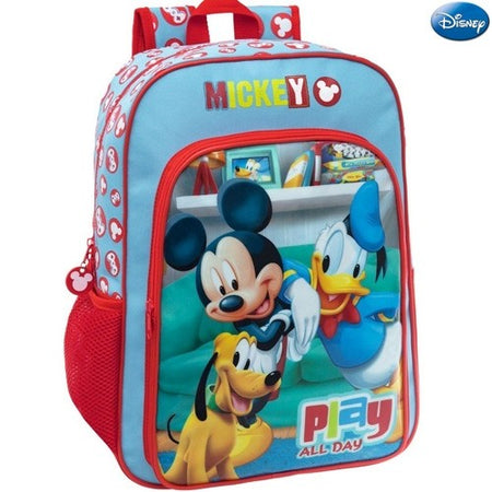 Zaino Scuola Elementare Media Zainetto 30x40x16 Cm Mickey Mouse Topolino  Disney - commercioVirtuoso.it