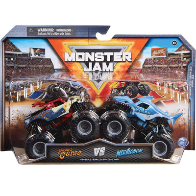 Monster Jam Confezione 2 Monster Truck Scala 1:64 Assortimento Casuale Idea Regalo