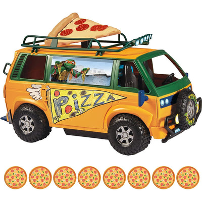Tartarughe Ninja Teenage Mutant Mayhem Veicolo Mini Van Pizza Idea Regalo