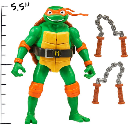 Tartarughe Ninja Personaggio Michelangelo Mutant Mayhem Altezza 15cm Idea Regalo