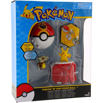Pokemon Throw 'n' Pop Pokeball Pikachu & Poke Ball Playset da Gioco Idea Regalo