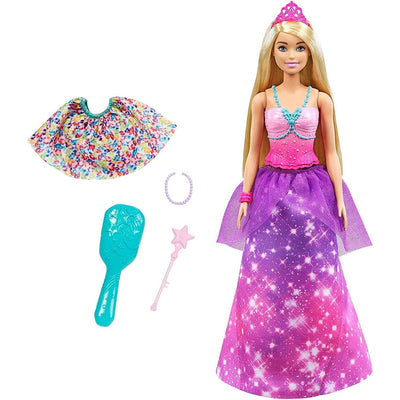 Barbie Dreamtopia 2in1 da Principessa a Sirena Bambola Bionda Gioco Idea Regalo