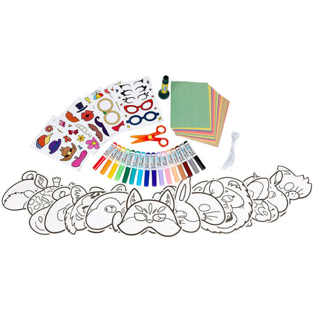 Crayola Cofanetto Creazione di Maschere Gioco Educativo Kit Attività Idea Regalo
