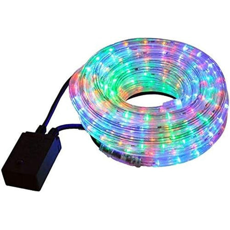Tubo Luminoso 20 metri LED Natalizio Multicolore con Controller per Giochi Luce