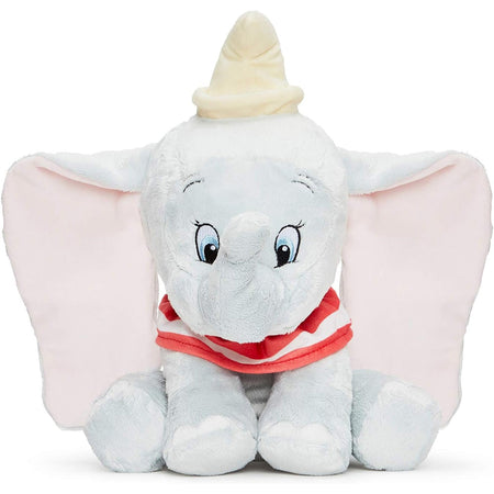 Pupazzo Dumbo Morbido Peluche con Maglia a Righe Rossa Personaggio Disney 35 cm