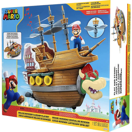 Nintendo Super Mario Deluxe Set da Gioco Bowser Playset Idea Regalo per Bambini