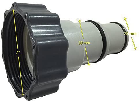 Adattatore per piscine fuori terra Intex e Bestway per tubo 32 e 38 mm 2" filettatura Giardino e giardinaggio/Piscine vasche idromassaggio e accessori/Kit di riparazione La Zappa - Altamura, Commerciovirtuoso.it
