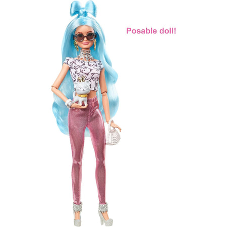 Barbie Extra Doll e Accessori Set con Animale Giocattolo Idea Regalo per Bambini