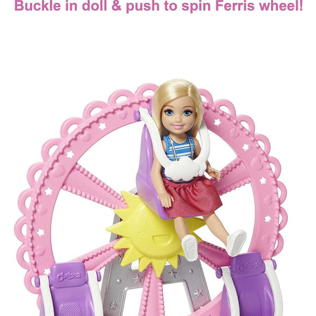 Barbie Playset Luna Park Club Chelsea e Bambola con Accessori Parco Divertimenti
