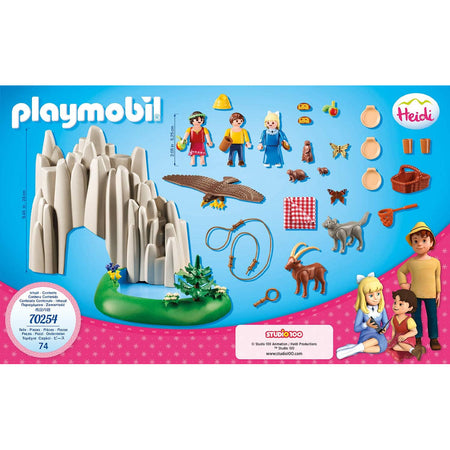 Playmobil Heidi Lago di Cristallo Include Heidi Peter Clara e Pompa d'Acqua