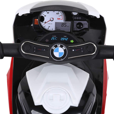 Moto Elettrica per Bambini BMW Motocicletta Gioco Luci e Suoni Rosso Idea Regalo