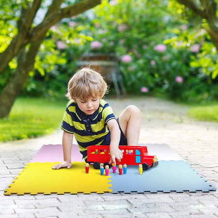 Creative Kids Set 4 Pezzi Tappetino Puzzle per Bambini 58 x 58 x 1cm Antiscivolo