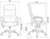 Sedia da ufficio ergonomica Dakar con ruote, poltrona presidenziale per scrivania Casa e cucina/Arredamento/Studio/Sedie e Sgabelli/Sedie da scrivania Decor Space - Altamura, Commerciovirtuoso.it