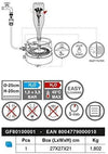 Lavabottiglie idraulico per lavare bottiglie, Vasi e Contenitori in Vetro Made in Italy Casa e cucina/Produzione di birra e vino artigianali/Fermentazione/Damigiane La Zappa - Altamura, Commerciovirtuoso.it