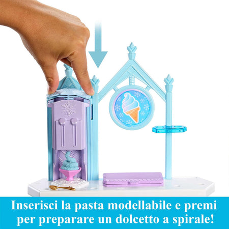 Disney Frozen Carretto dei Gelati di Elsa e Olaf Playset con Pasta Modellabile