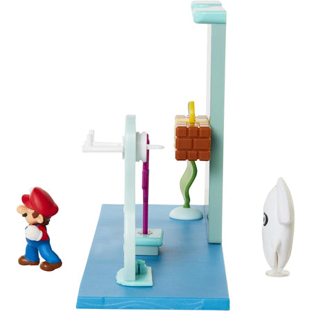 Super Mario Bros Underwater Playset Gioco con Action Figures da 6 cm Idea Regalo