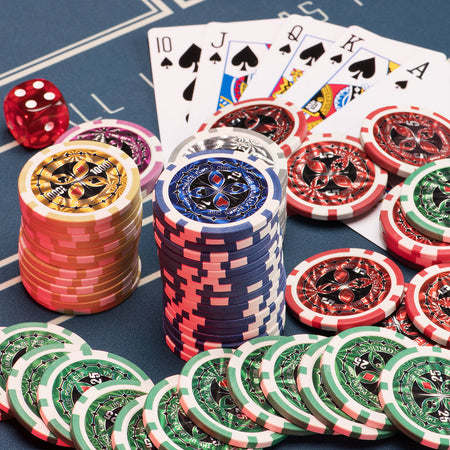 Set Valigetta Poker 100 Chip Fiches in Alluminio 2 Mazzi Texas Hold'em Blackjack