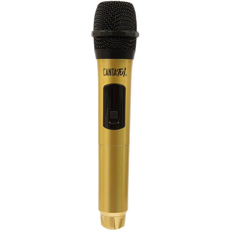 Microfono Wireless per Canta Tu Karaoke PRO Colore Oro Perfetto per i Duetti