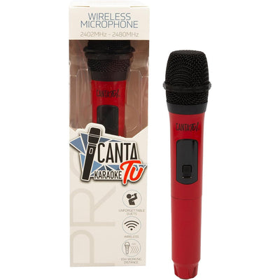 Microfono Wireless per Canta Tu Karaoke PRO Colore Rosso Perfetto per i Duetti