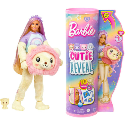 Barbie Cutie Reveal Serie Pigiamini Bambola con Costume da Leone 10 Sorprese 3+