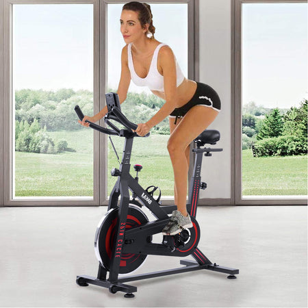 Cyclette Spinning Bike Bici Allenamento Fitness Cardio Palestra Display LCD