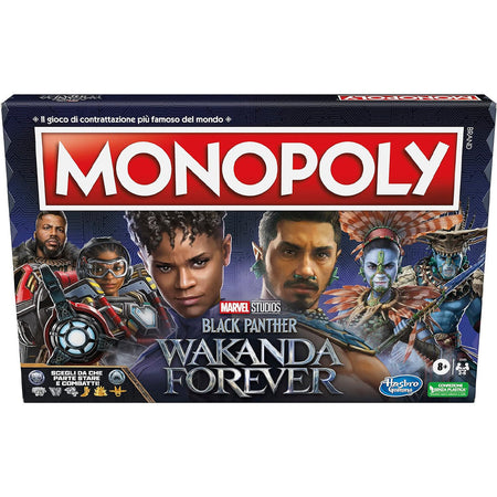 Monopoly Black Panther Wakanda Forever Gioco Da Tavolo Per Famiglie Idea Regalo