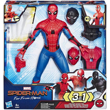 Marvel Spider-Man Smovie Deluxe Feature Figure 3 in 1 35 cm con Suoni Idea Regalo