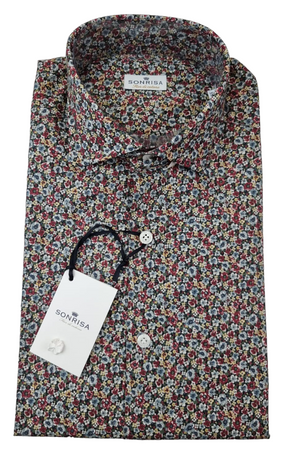 Camicia uomo Sonrisa - Fior di cotone - fiori Moda/Uomo/Abbigliamento/T-shirt polo e camicie/Camicie casual Couture - Sestu, Commerciovirtuoso.it