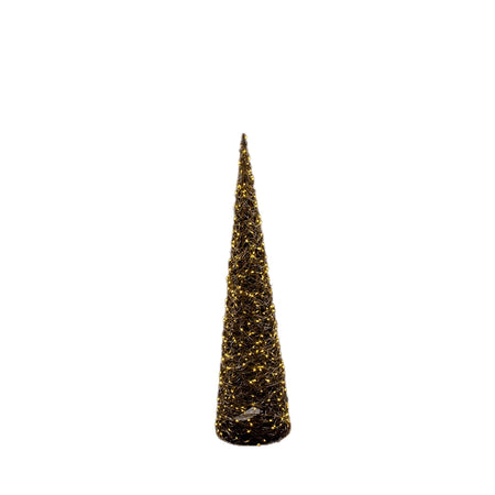 Albero di Natale "Supreme" cono glitterato con luci a led Color Oro Casa e cucina/Decorazioni per interni/Addobbi e decorazioni per ricorrenze/Decorazioni natalizie/Alberi di natale artificiali MagiediNatale.it - Altamura, Commerciovirtuoso.it