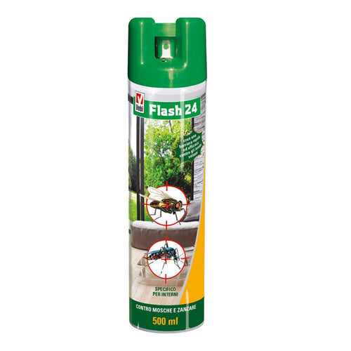 Insetticida areosol Flasch 24 insetti volanti, zanzare mosche da interno per casa e ufficio 500 ml Giardino e giardinaggio/Giardinaggio/Prodotti fitosanitari e pesticidi/Insetticidi/Insetticidi per ambienti/Vari insetti La Zappa - Altamura, Commerciovirtuoso.it