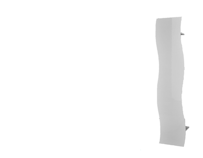 Appendiabito Onda – 40x185,2x26,6cm – Bianco Lucido